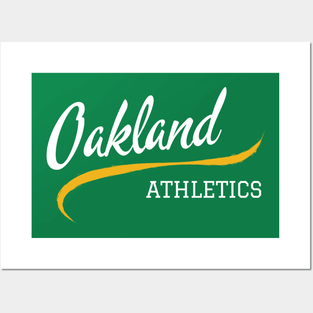 Athletics Retro Wall Art by CityTeeDesigns